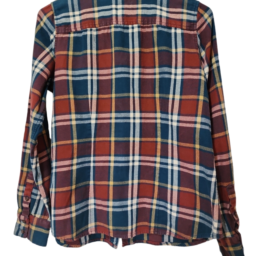 North face men plaid button up flannel shirt long sleeve medium - Picture 7 of 9